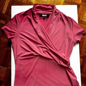 DKNY pink gross over top - wrap stylish